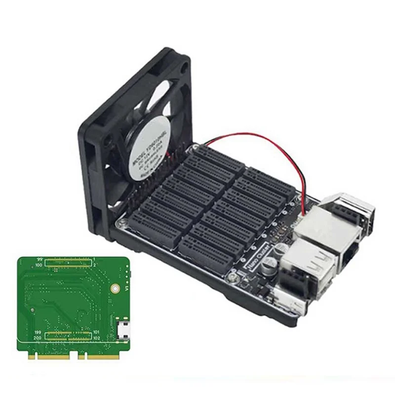 

A01K-Nanocluster 7X CM4/CM5 Nodes Mini Baseboard With CM45 Adapter Kubernetes K3S Edge AI Homelab For Raspberry Pi Cluster