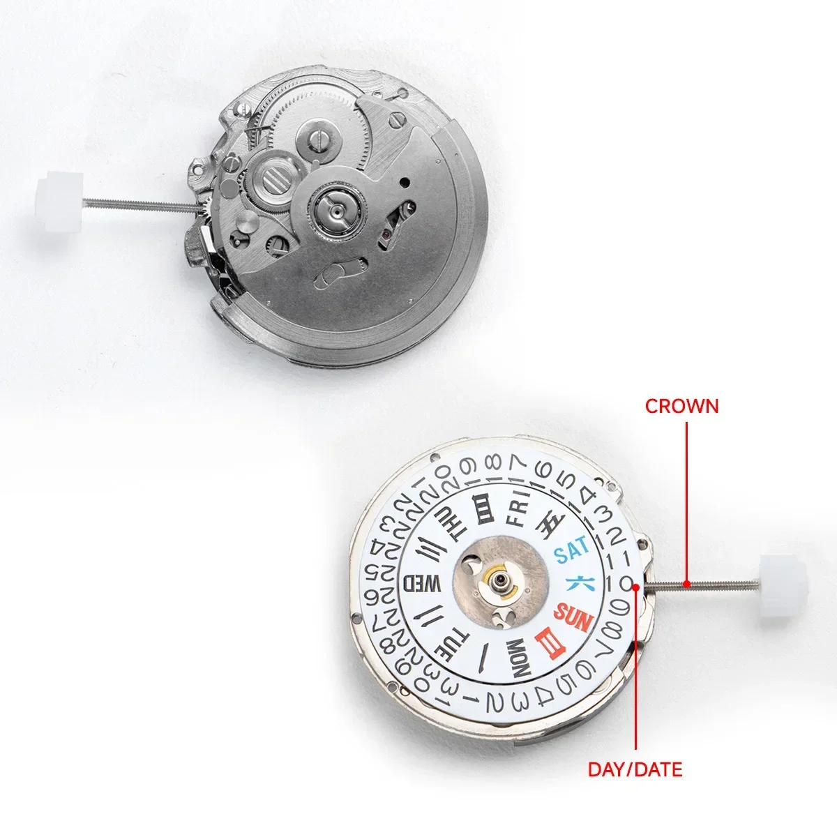 China NH36A Movement Can Replace The Japanese NH36 Movement Date 3 o'clock Dual Calendar High Accuracy Automatic Mechanical NH36