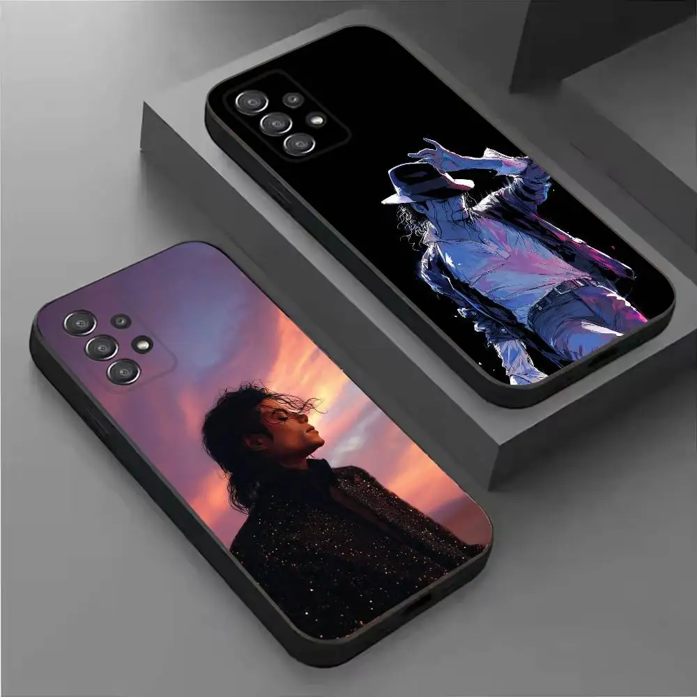 Classic Michael J-Jackson Black Soft Protective Case For Samsung Galaxy S30, 25,24,23,22,21,20,10 Ultra Plus Lite FE