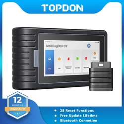 TOPDON Artidiag800BT OBDII Scanner Auto Diagnostic Scan Tool Key Programmer IMMO All System Key Programmer IMMO Code Reader