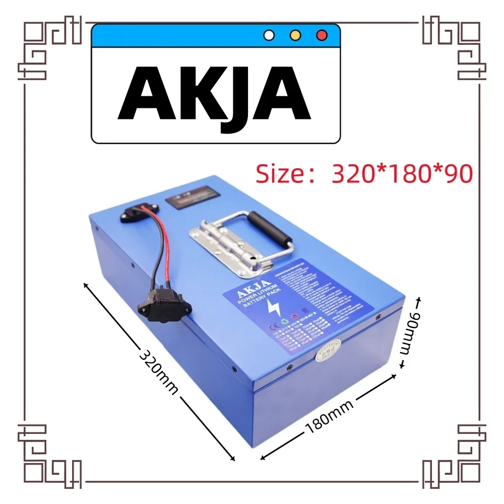 Szybki transport powietrza Nowa bateria litowa o pełnej pojemności 18650 36 V 10AH-120AH Lithium Battery Pack Odpowiednia dla 250-2000 W