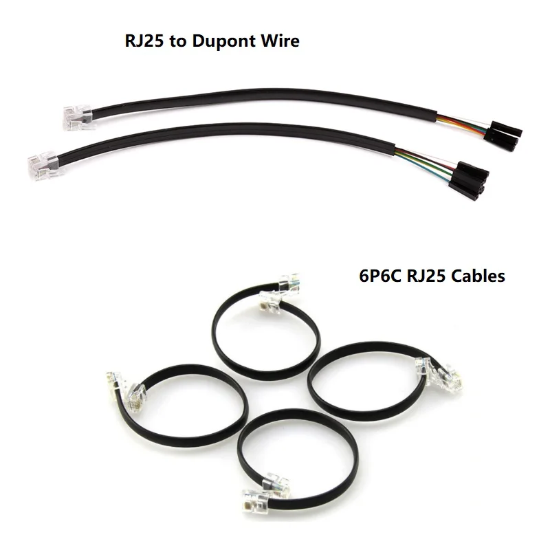 Makeblock 14230  Dupont Connector Cables, 14202 6P6C RJ25 Cable 20cm/ 35mm/ 50cm Connecting   Accessories for mbot module