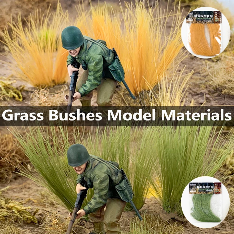 

Simulation Grass Bush Model Height 10CM For HO Train Railway Scene Military Sandtable Building Lanscape Layout Diorama Materials