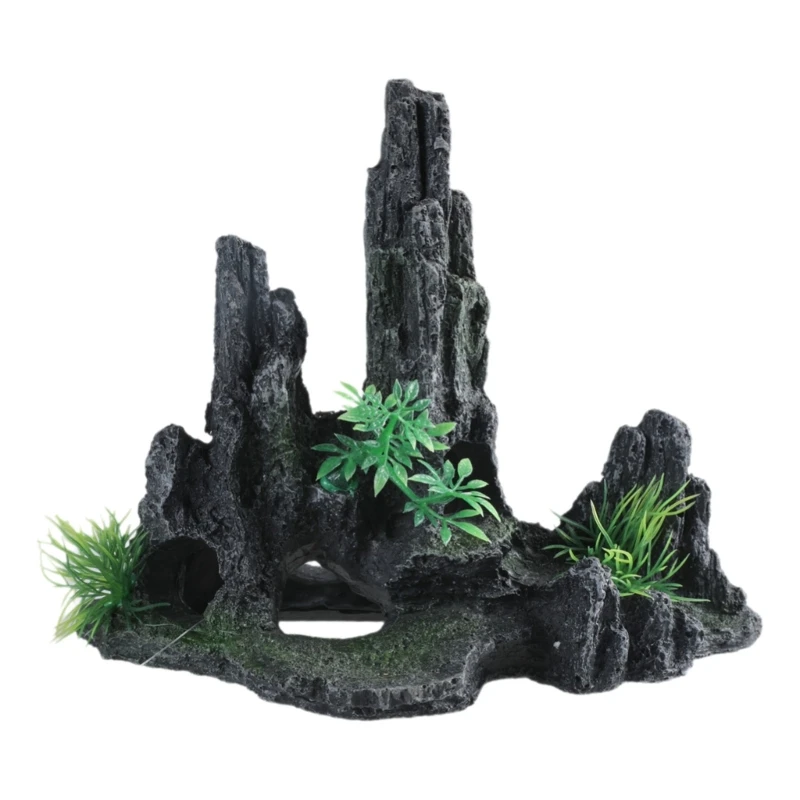 

Aquariums Mountains View Stone Personality Easy Clean Fish Tanks Decoration New Dropship