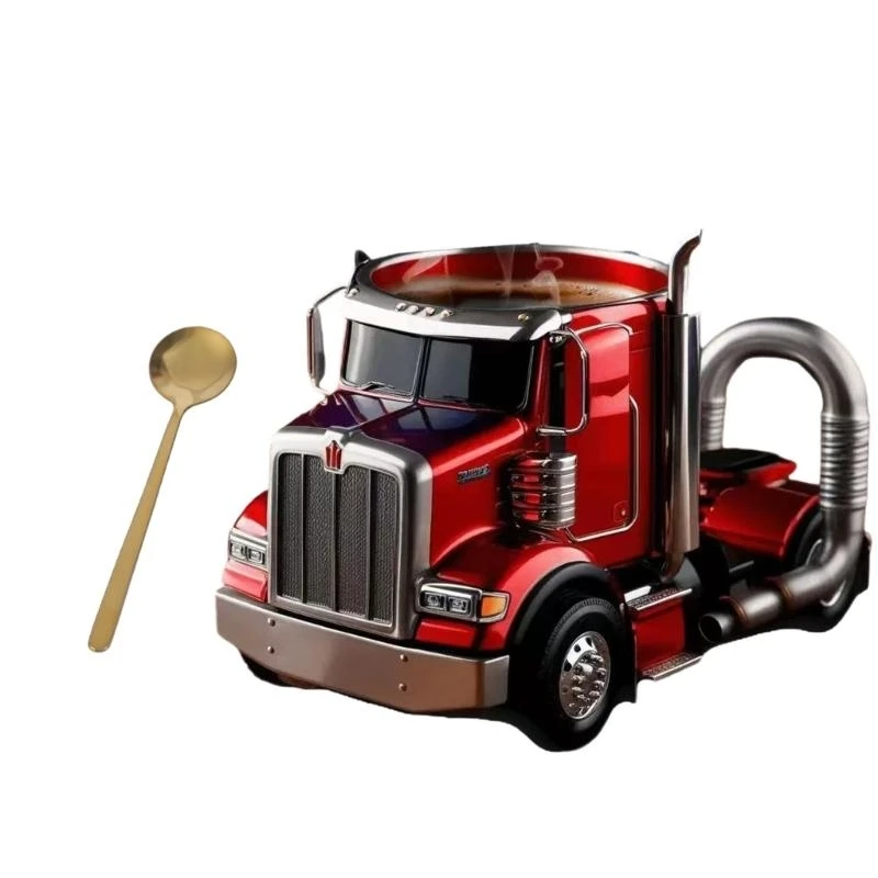 

Semi Truck Coffee Mug Truck Homes Kitchen Handcraft Water Cup