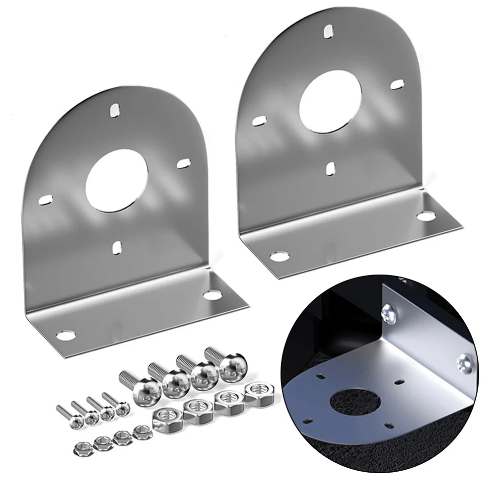 2Pcs Car Watermelon Light Bracket L-Shape Holder Brackets Watermelon Light Mount Under Glow Frame Brackets Stainless Steel