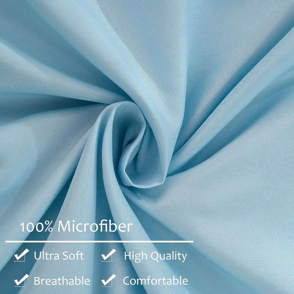 غطاء وسادة للجسم باللون الأزرق السماوي مقاس 20 × 54 بوصة بوهو شيك بوم بومس هامش ديكور غطاء وسادة للجسم مع إغلاق الجيب (الجسم، أزرق سماوي