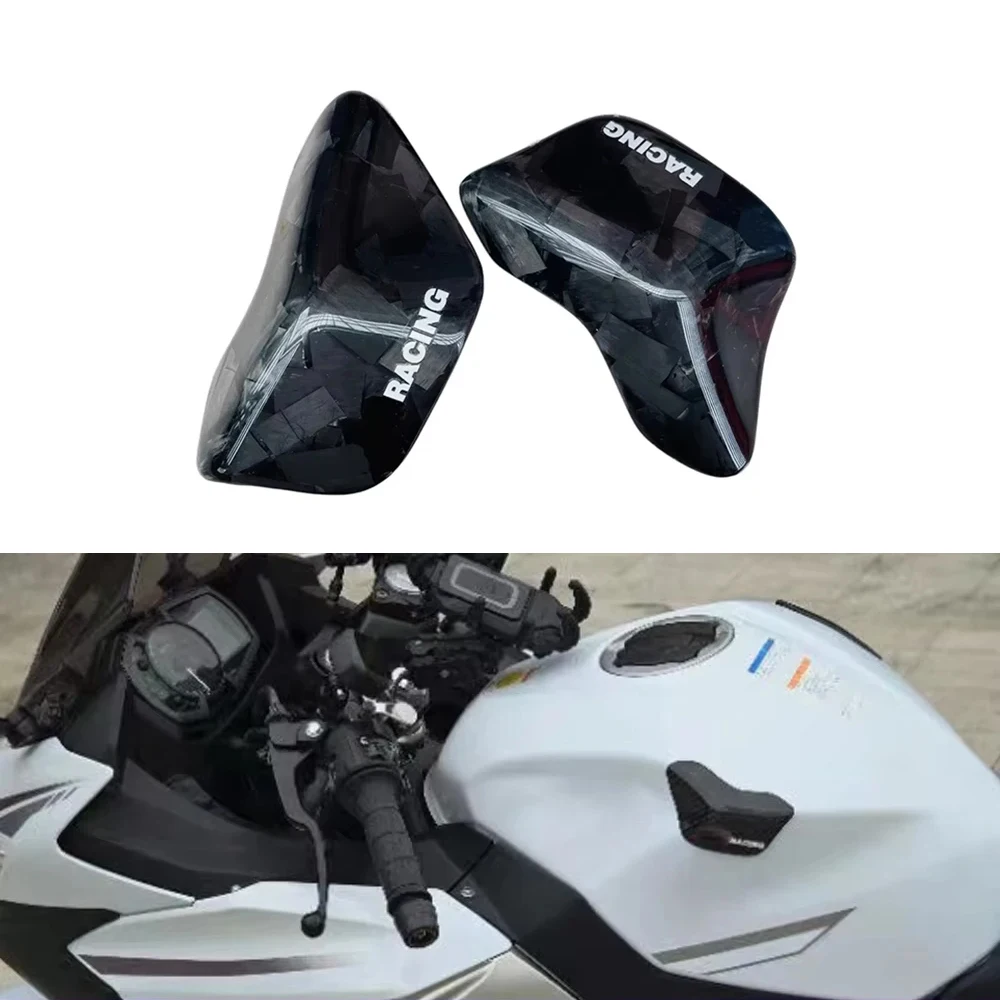 

For 2017-2023 Kawasaki Ninja400 Z400 Ninja400 Motorcycle Carbon Fiber Fuel Tank Cover Shell Protective Sliding Block Accessories