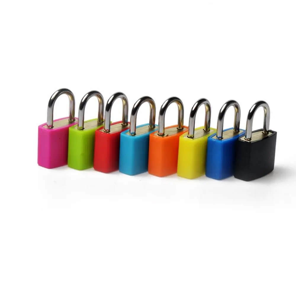 23mm Mini Suitcase Padlock Strong Steel Small Luggage Lock Anti-Theft Security Cabinet Door Lock with 2 Keys Travel Supplies