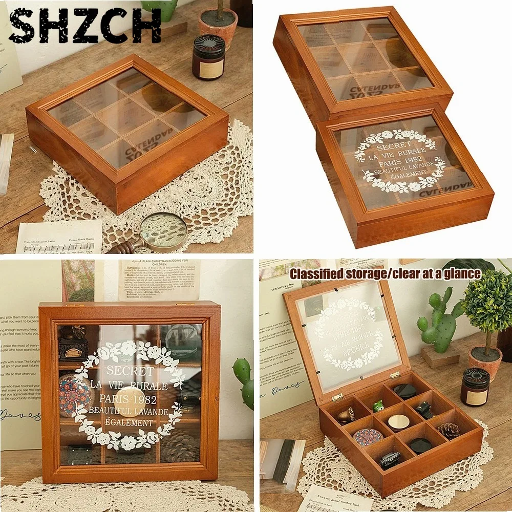 Organizador Sobremesa Mara Para Bolsitas Té Con CajóN Y Ventana, 9 Compartiment…