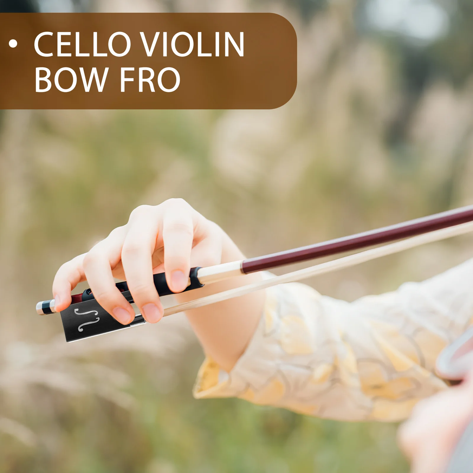 

1Set Cello Violin Bow Frog Compact Size Easy Installation Replacement Bow Frog Violin Accessories Loud Clear Tone