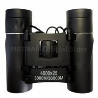 4000X25 HD Zoom Portable Powerful Binoculars Long Range BAK4 Telescope Folding Low Light Binoculars for Hunting Camping
