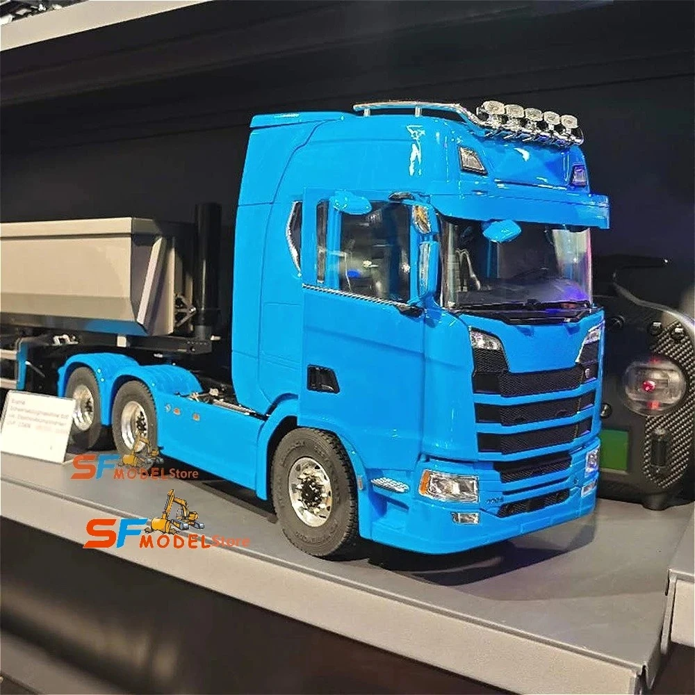 770S RC Trailer 1/14 6x6 RC Tractor Model RTR Version Metal Chassis with Light and Sound System CNC Differential Lock Boy Toy
