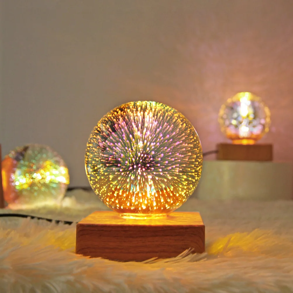 

Colorful Projector Lamp Glass Atmosphere Christmas Decor Light Bedroom Living Room Baby Room Seven Colors