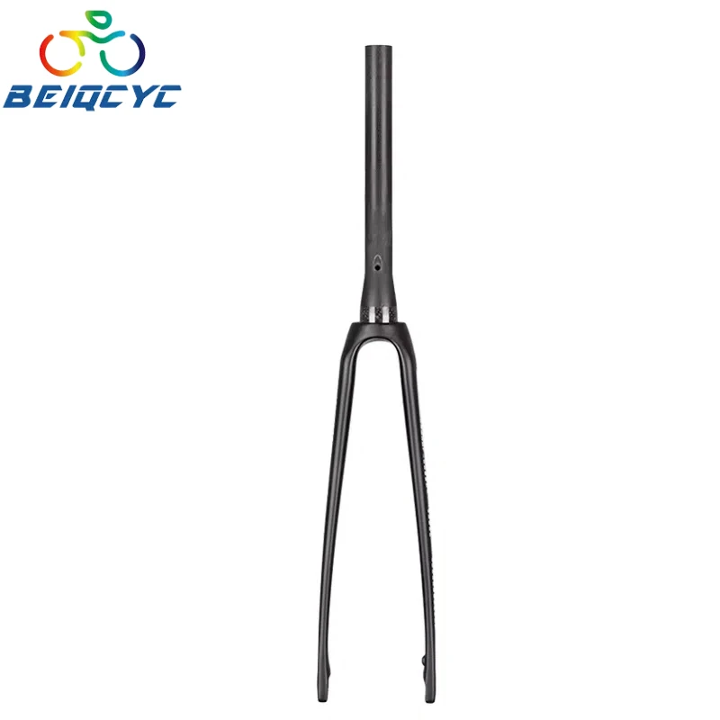 700C*32C Flat Disc Brake Thru Axle Fork Tapered  Internal Cable Full Carbon Fibre Cyclocross Road Fork