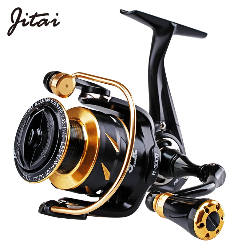 JITAI Meteor 2022 Spinning Reel Fishing Reel 9+1BB Aluminium Handle Max Drag 8KG And Spool 5.2:1 Speed Multicolor Carp Reel Fish