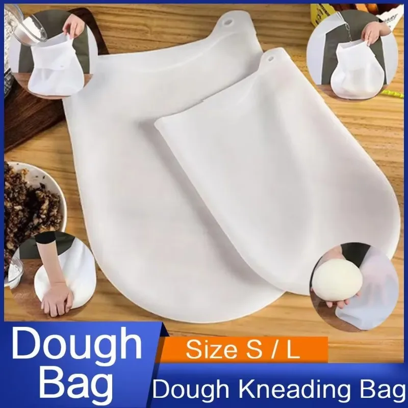 Silicone Kneading Dough Bag  Flour Mixer Bag Baking Bags Versatile Dough Mixer for Bread Pastry Pizza Kitchen Tools
