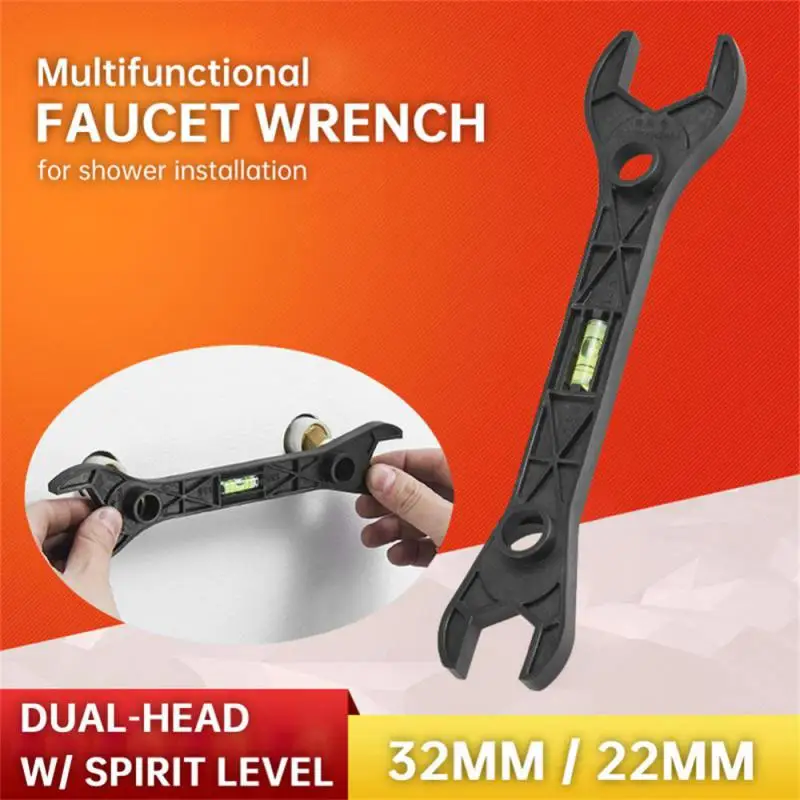 Special Wrench Tools with Level Shower Faucet Installation Bathroom Multifunctional Level Wrench Ruler Distance Measuring Tool