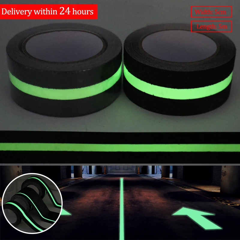 

Luminous Anti Slip Grip Tape In Dark Improves Grip And Non Slip Safety Stair Treads Indoor or Outdoor