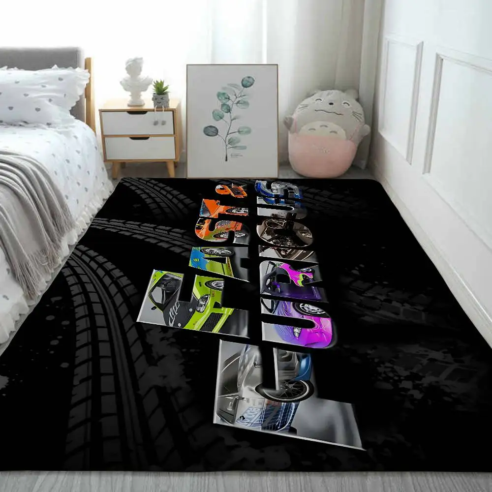 

Cool The F-fast And The F-furious Floor Mat Art Carpet Rug For Bedroom Living Room Sofa Home Doormat Decor,Large Kid Non-slip F