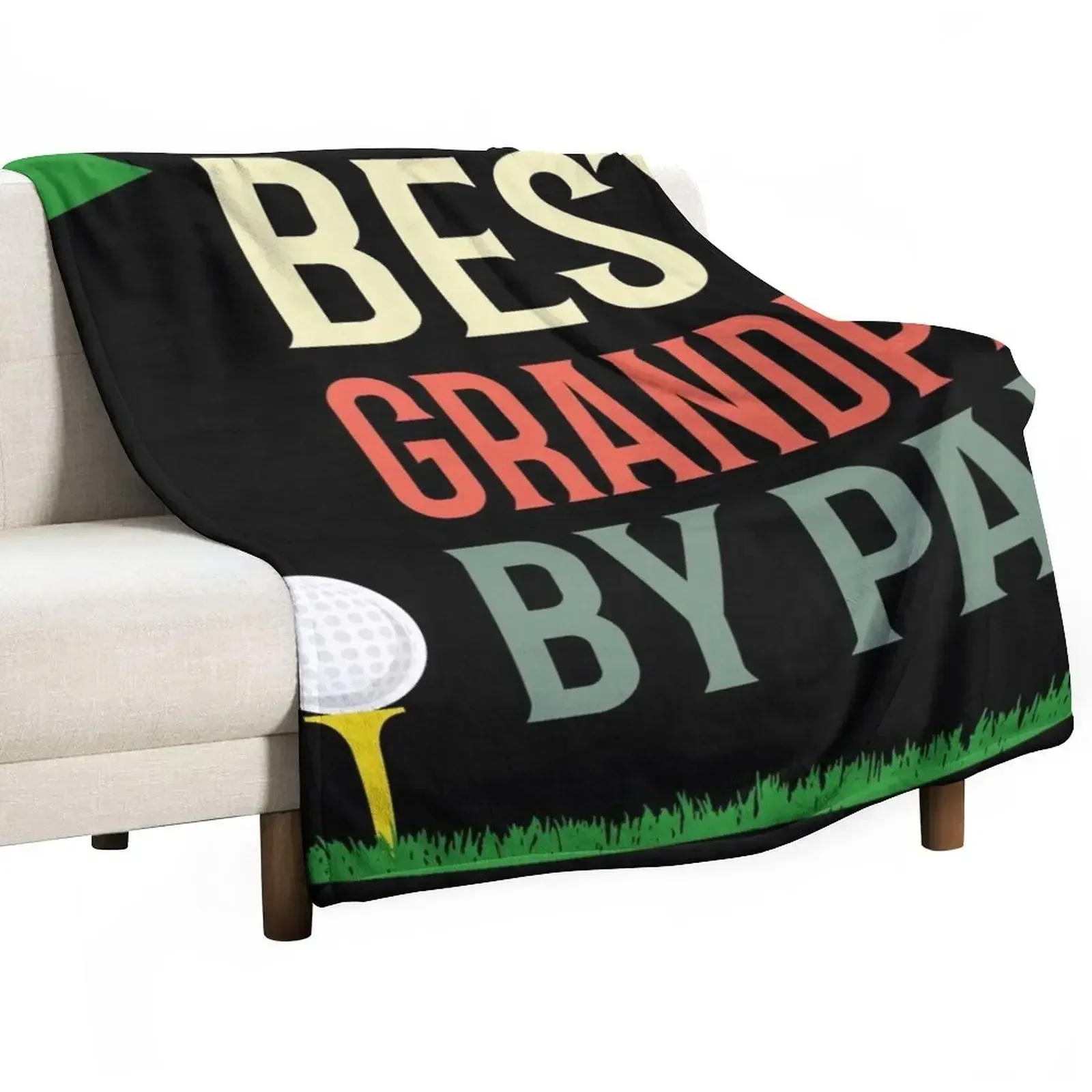 Best Grandpa By Par Throw Blanket Personalized Gift warm for winter Blankets