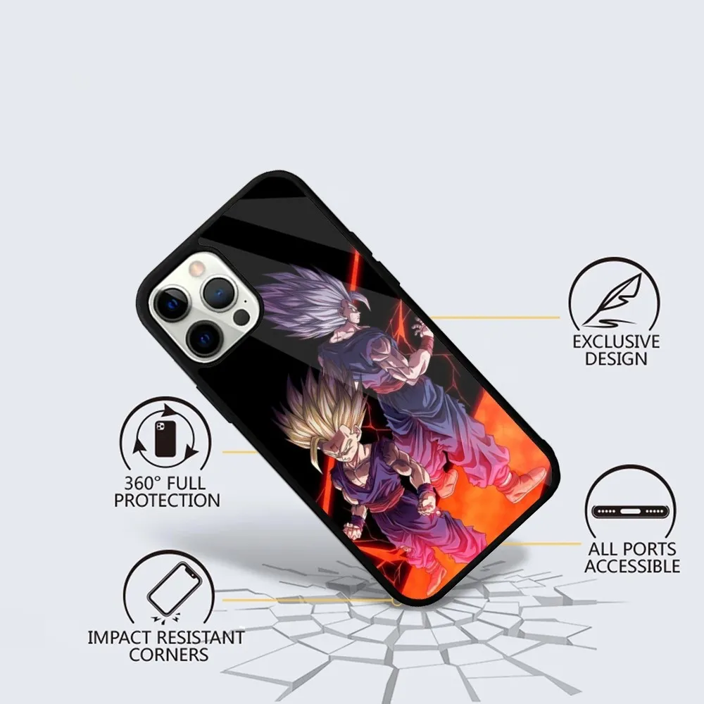 Anime D-DragonS Goku B-BallS Phone Case For iPhone 16,15,14,13,12,11,Plus,Pro,Max Mini Magsafe Magnetic Wireless Charging