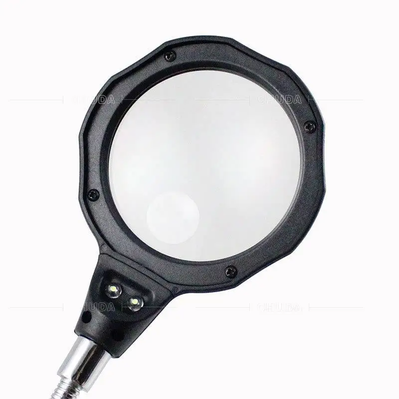 Lente d'ingrandimento a LED multifunzionale Supporto per saldatore Lente d'ingrandimento Supporto per riparazione rilavorazione di saldatura Strumenti aiutano la saldatura delle mani