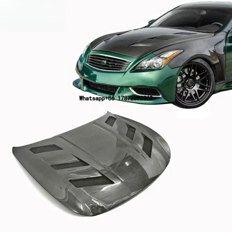 

For 2008-2014 Infiniti G37 4 Doors Bonnet Hood Carbon Fiber Luxury Car Accessory Honeycomb Style
