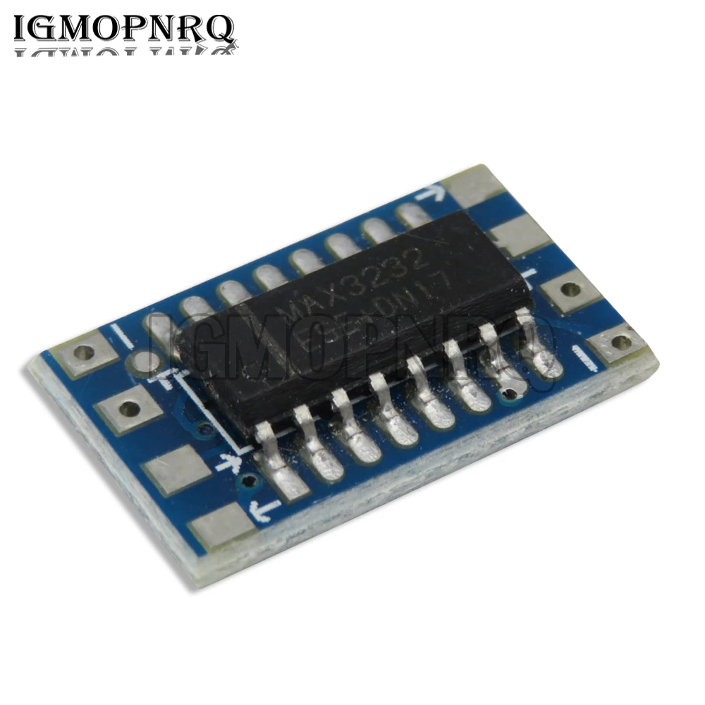 5 uds MAX3232 Mini RS232 nivel a placa de nivel TTL 115200 módulo adaptador convertidor bps