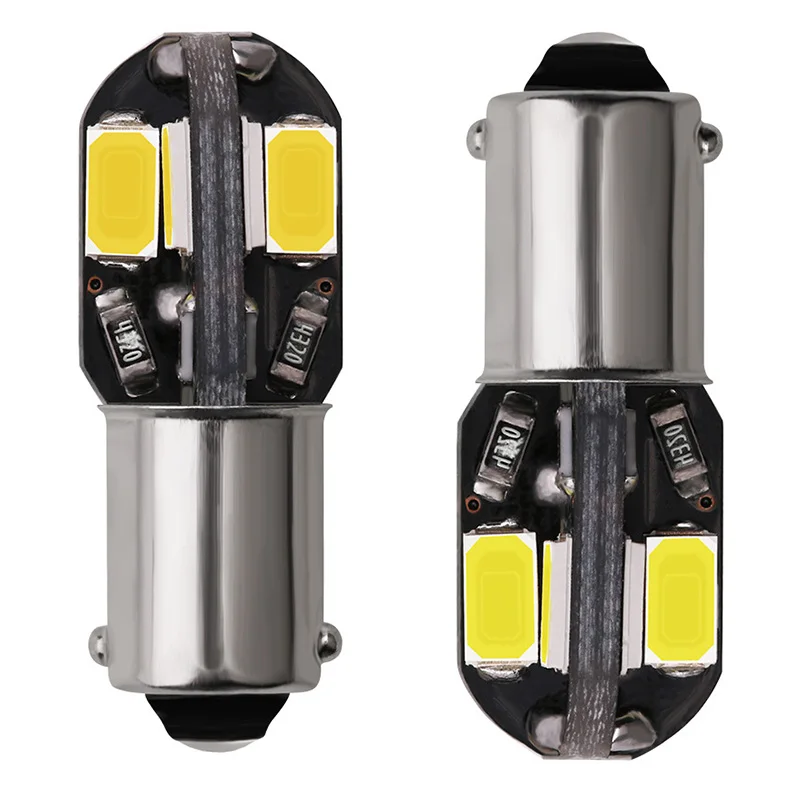 

Индикатор ширины декодирования номерного знака автомобиля Ba9s-5630-8smd сверхвысокая яркость светодиод W5W 12 В универсальный