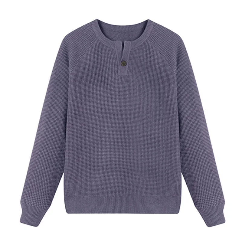 

Small V-Neck Pullovers Men Sweater Long Sleeved Knitwear Stretchy Winter Quality Soft Comfortable Anti-Pilling Sueters De Hombre