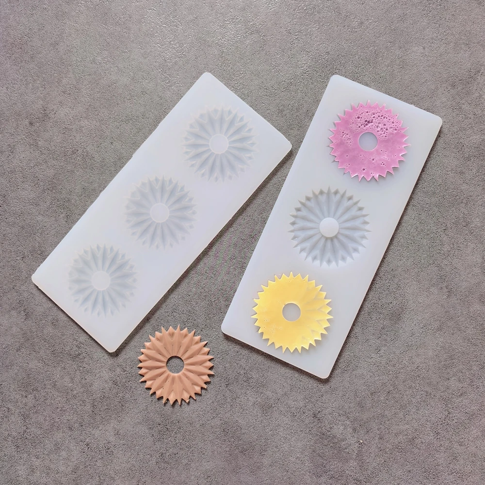 1 st 3-holte ijsbloemvormige chocolade bakken koekje siliconen mal DIY chocolade snoep pudding taart decoratie ornament