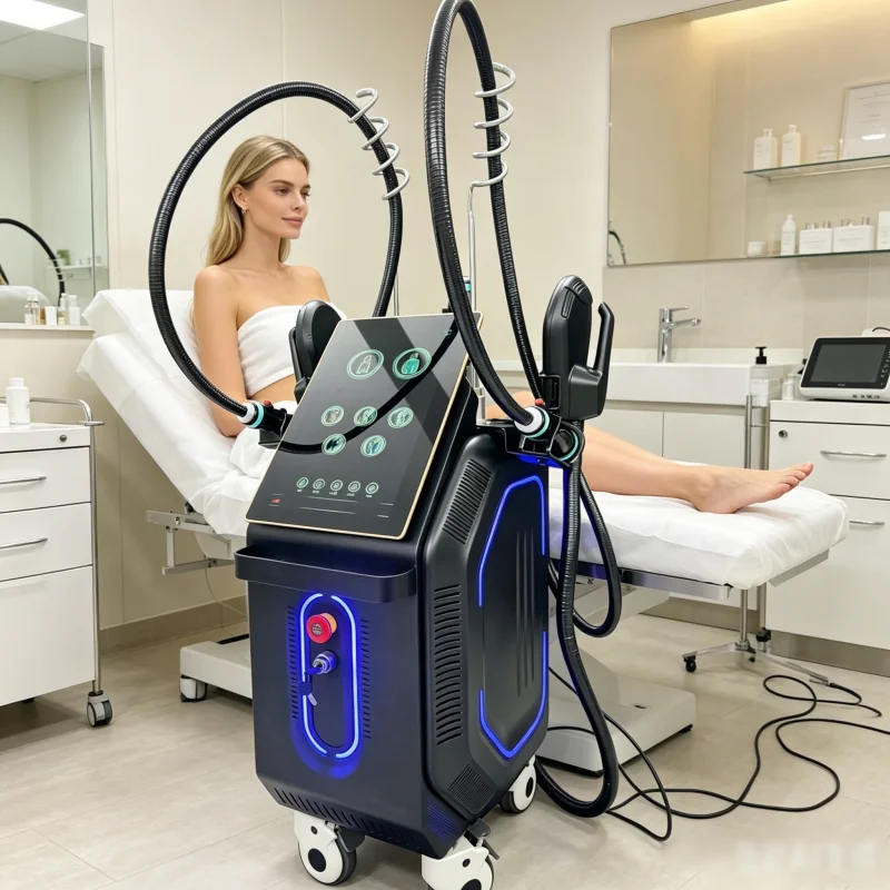360° rotating roller massage lymphatic drainage slimming device, portable three-in-one large screen operation