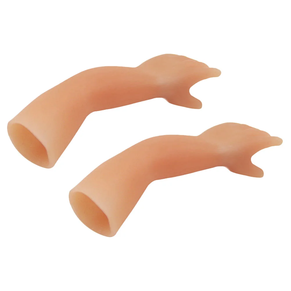 2 Pcs Imp's Hand Toy Party Favor Props Halloween Stage Tiny Supply Silica Gel Finger Toys For Trick Favors