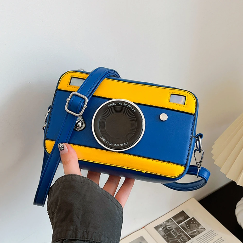 Trendy Bag Shoulder Bag Women's Messenger Bag Box Camera Bag PU Fashion Color Matching New Design Party Bag Birthday Gift