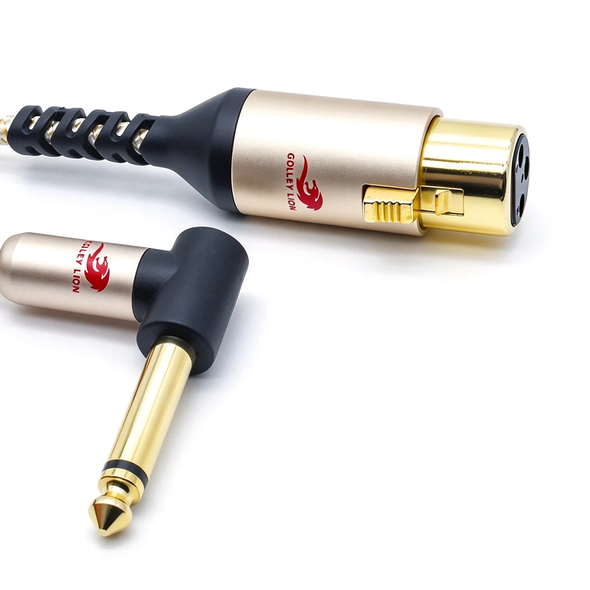 Micphone Cable 3-Pin Female XLR to 1/4 Inch (6.35) TS MONO Plug for Mixing Console Effects SPC Cable 1M 2M 3M 5M 8M 10M 15M