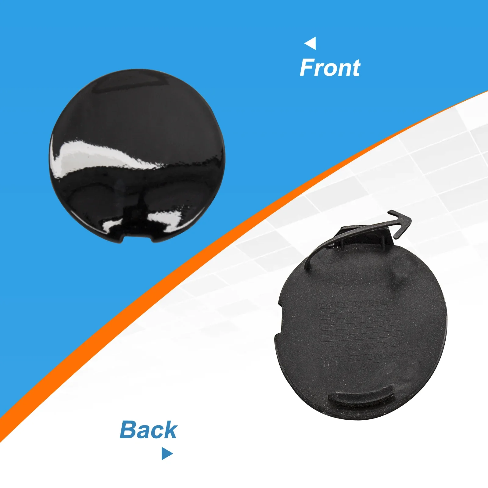 Rear Bumper Tow Hook Cover Cap Towing Eye Fit For HONDA CITY 2009 2010 2011 GM2 GM3 71104-TM0-T00 - Image 5