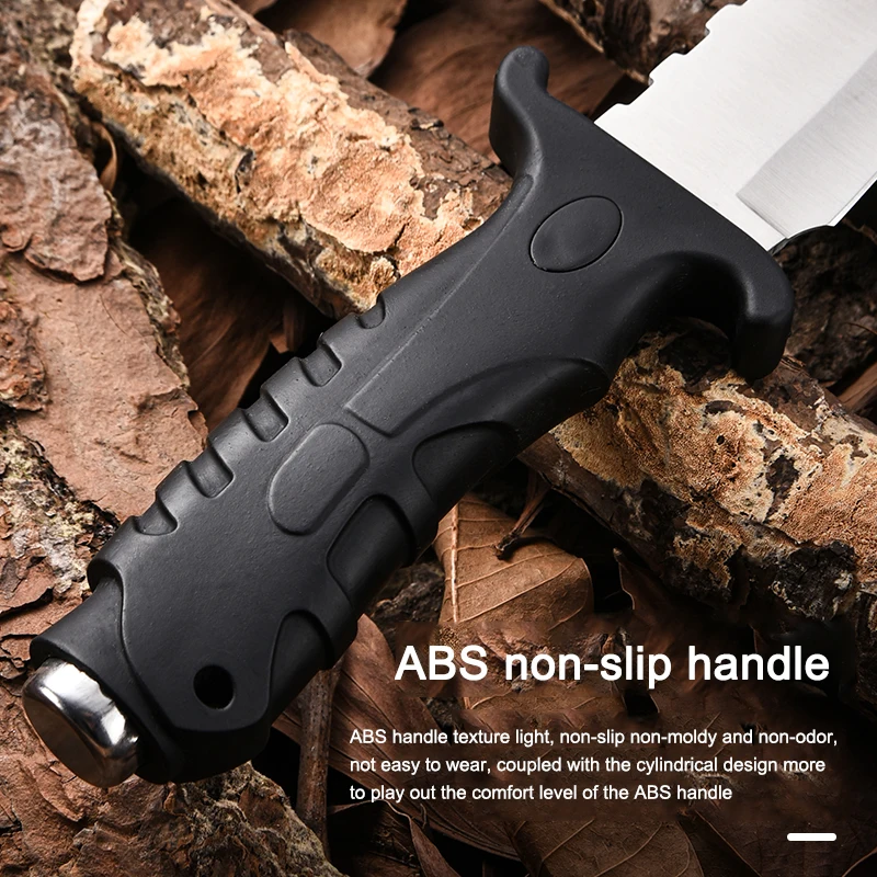 1pc Outdoor Military Tactical Knife and Wilderness Survival Knife, EDC Fixed Blade, Self-Defense, Multi-purpose Cutting Knife