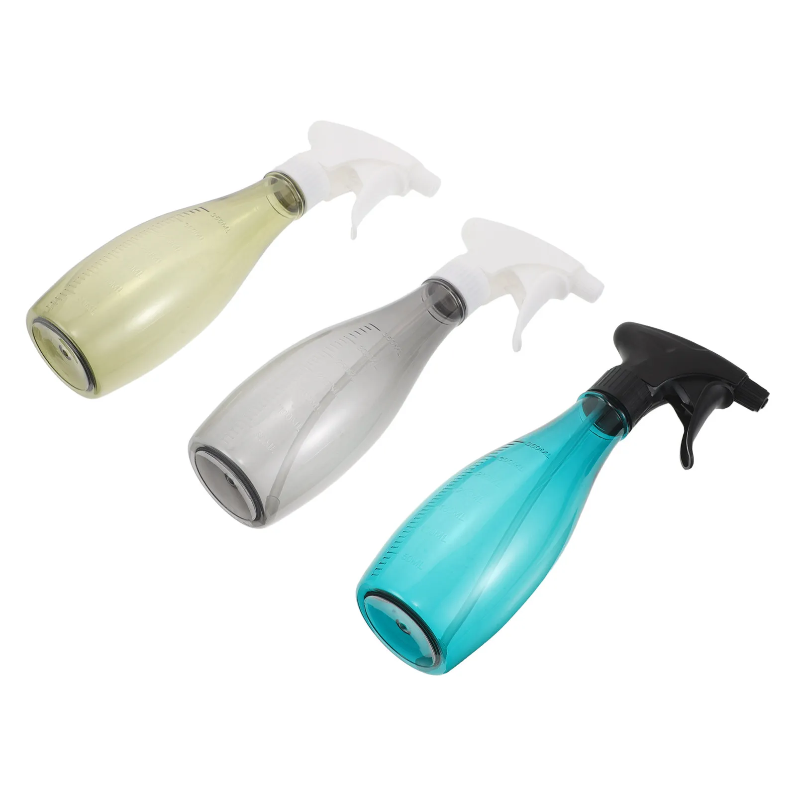 

3Pcs Hairdressing Water Spray Bottles Modern Design Refillable Precise Measurement Drip-Free Salon Barber Mist Spray Bottle Set