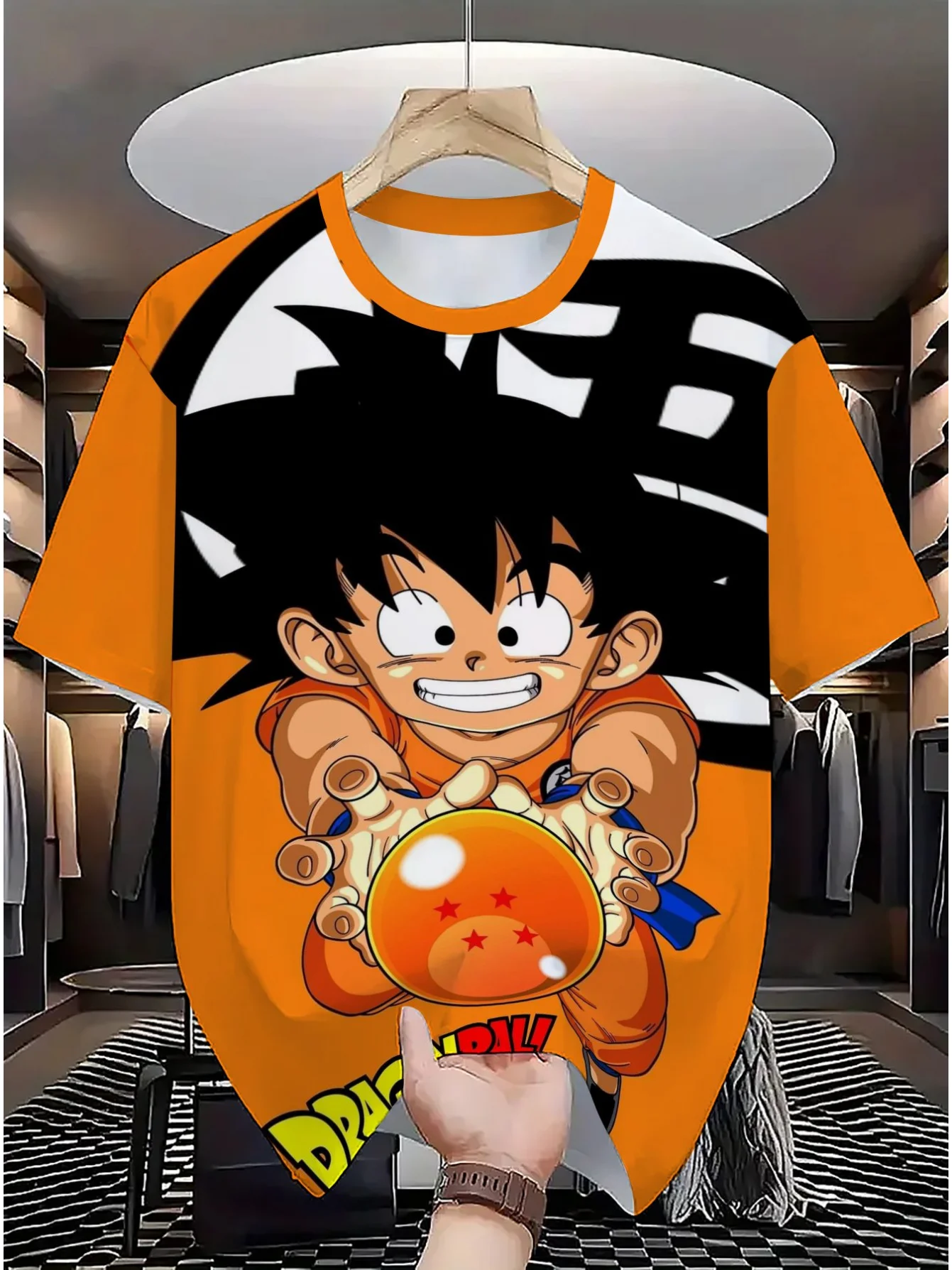 Новые футбольные майки японского аниме Bandai Dragon Ball Goku Saiyan футболка спортивная уличная свободная для мужчин и детей Рождество