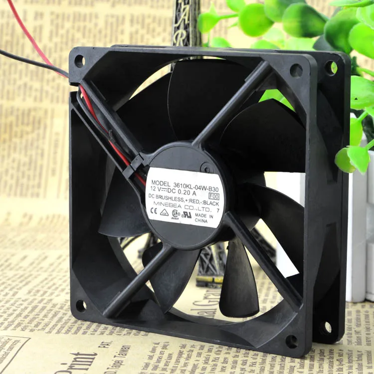 

9CM 3610KL-04W-B30 9225 12V 0.20A CASE COOLING FAN