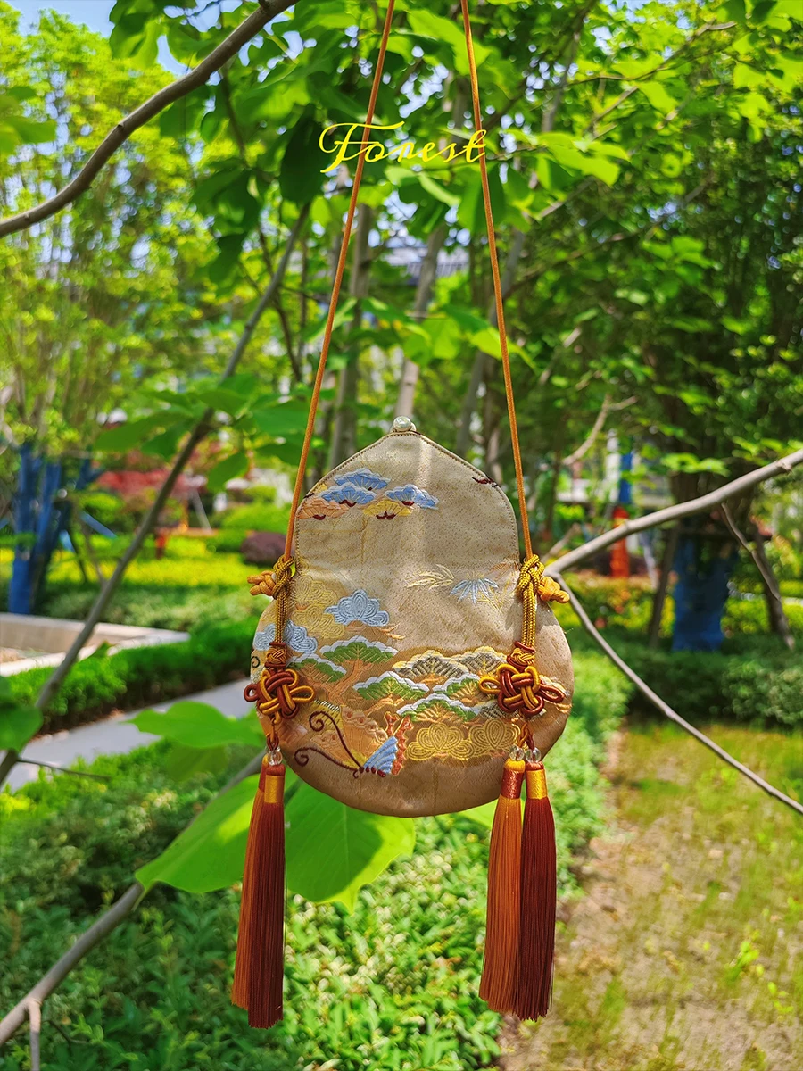 new-song-jin-wind-ancient-tassel-slant-cross-small-bag-embroidered-hanfu-accessory-qipao-mobile-phone-bag-gourd-purse