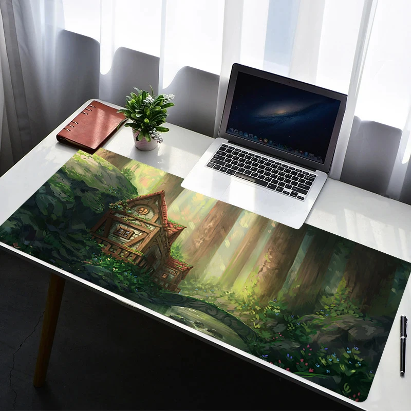 

Mouse Pad Desk Mat Anime Play Mat Gaming Mousepad Japan Anime Scenery Speed Computer and Office Gamer Cabinet Keyboard Pad