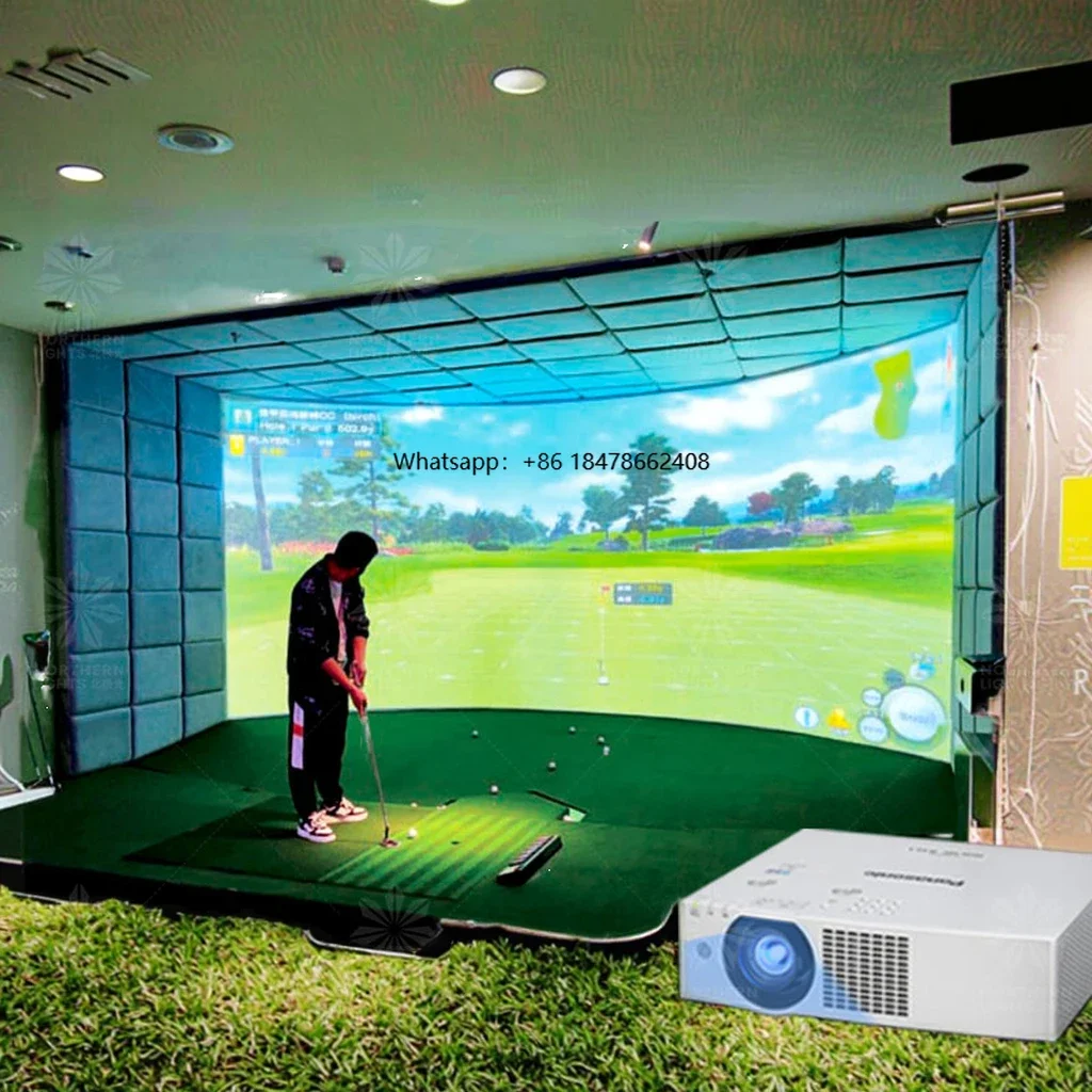 

High Quality Tennis Simulator New Indoor AR Golf Simulator Popular Business and Golf Club Training Center