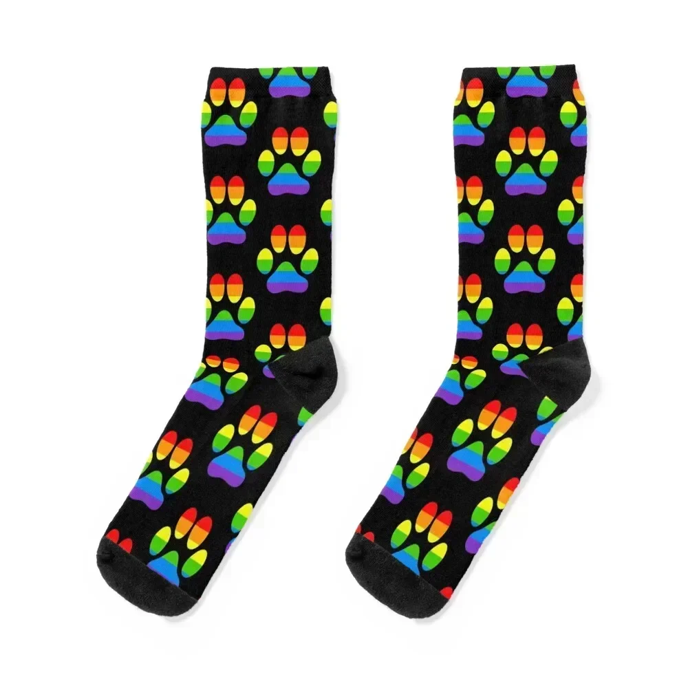 

Rainbow paws cats and dogs Socks Hiking boots crazy set Wholesale Women Socks Men's