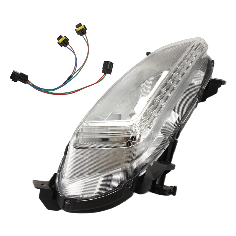 

A11M-Car Assembly Accessories LED Daytime Running Light Fog Light Headlight For Hyundai Santa Fe Sport IX45 2016-2018