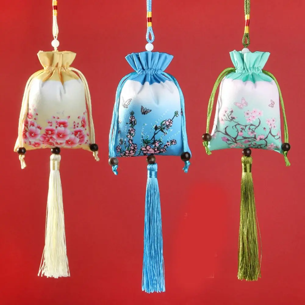 

Flower Chinese Style Sachet Embroidery Empty Bag Dragon Boat Festival Sachet Antique Blessing Jewelry Packing Bag