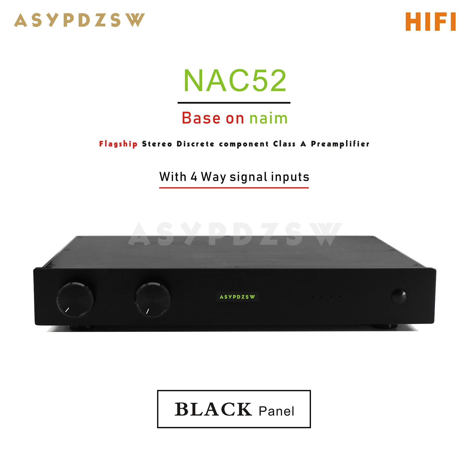 Flagship HIIFI NAC-52 Preamplifier Base on NAIM NAC52 Preamp circuit With 4 Input For NAP200/NAP250 Power amplifier