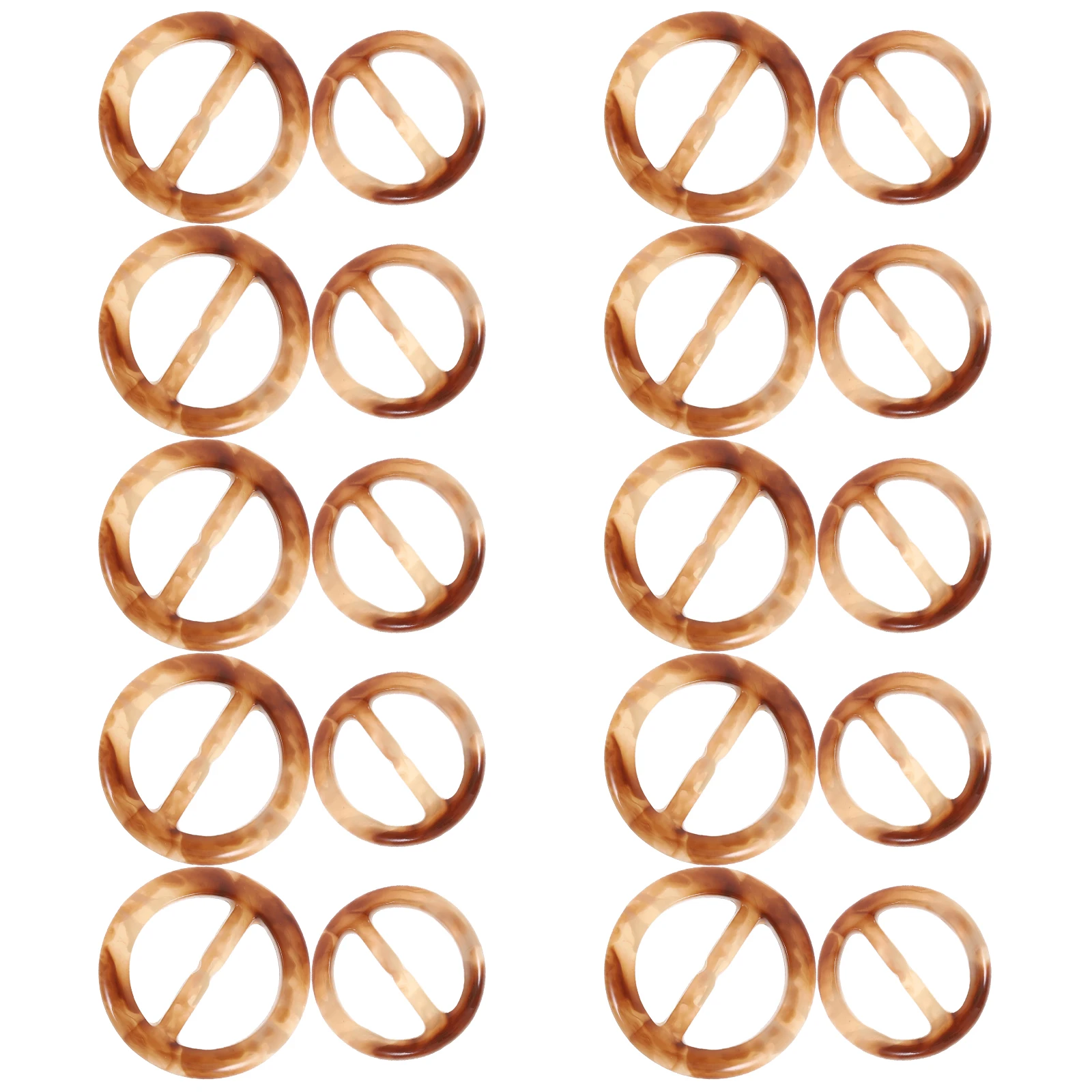 

20pcs Fashion T Shirt Ring Clip Resin Scarf Holder for Casual Party Wear Holiday Gift