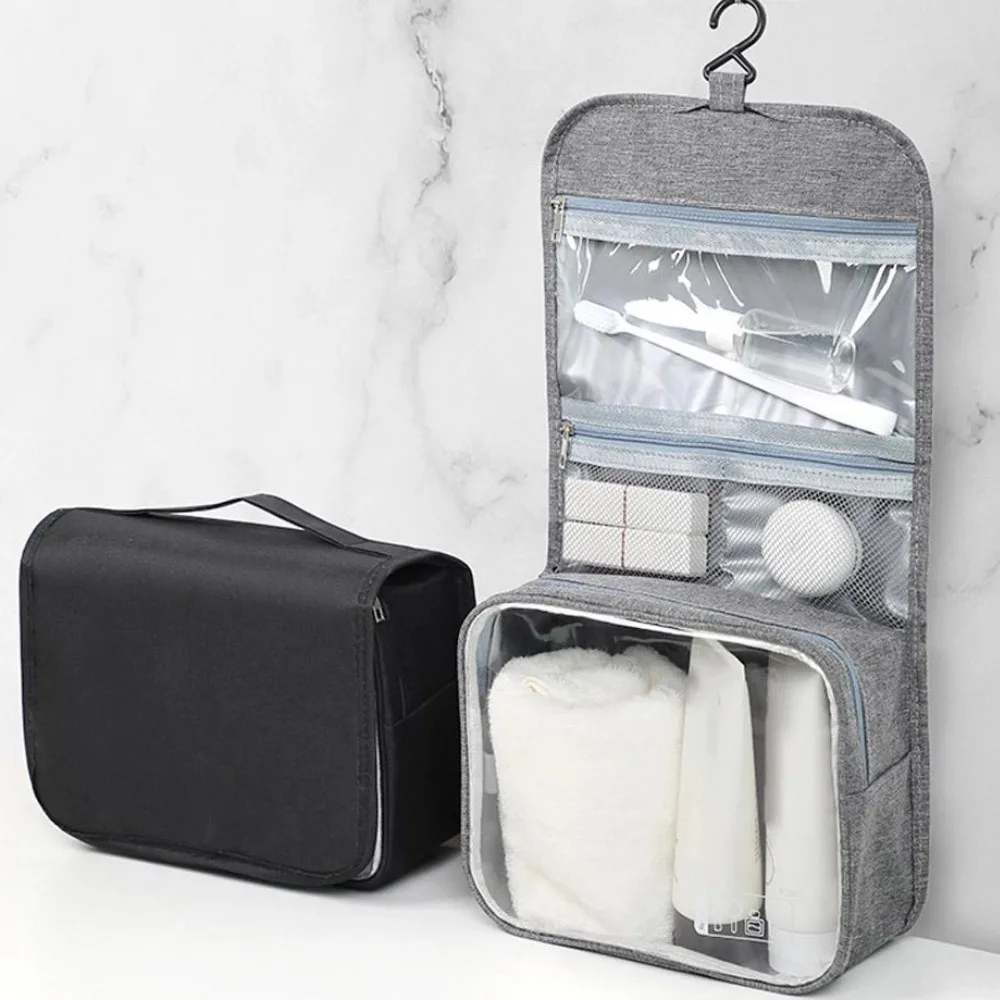 Large Hanging Storage Bag Wet‑Dry Separation Travel Toiletry Bag Cosmetic Makeup Storage Organizer for Business Trip Gym Pouch